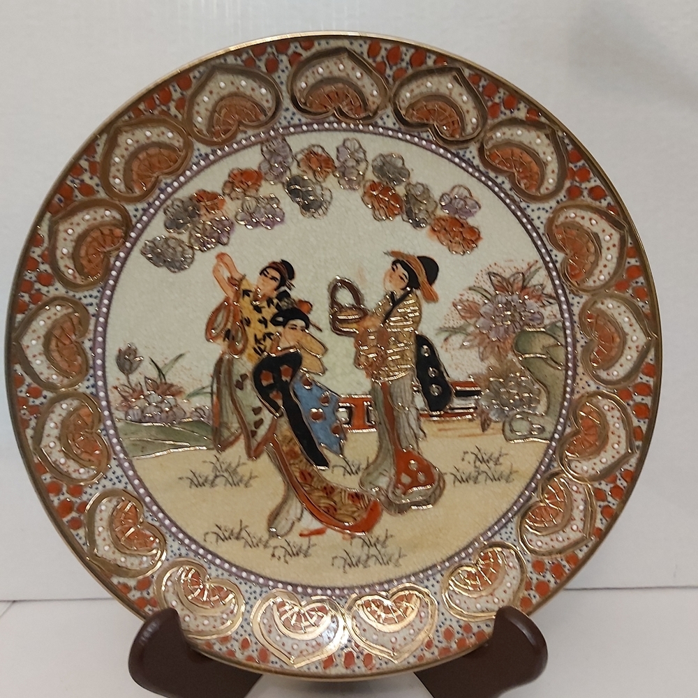 Porcelain SATSUMA plat 24 k